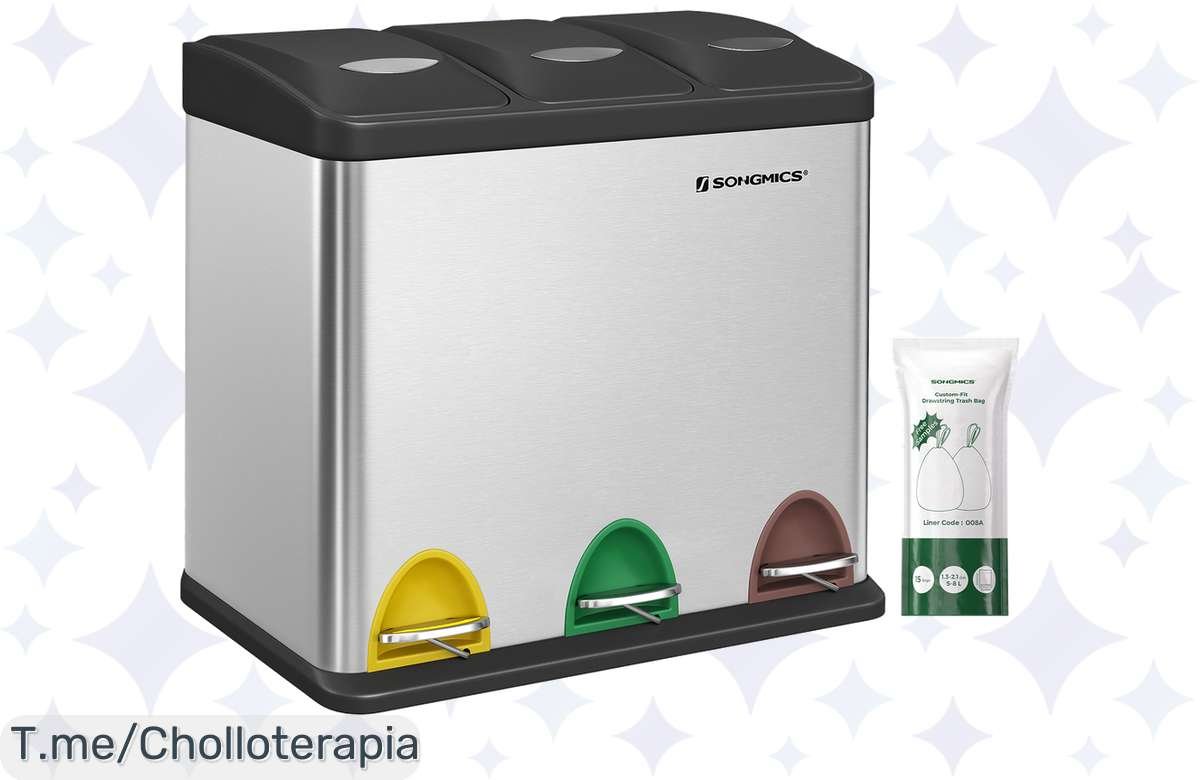 ¡Aprovecha ya la papelera de cocina premium! 3×8 L a precio irresistible, ¡no dejes pasar esta oferta!