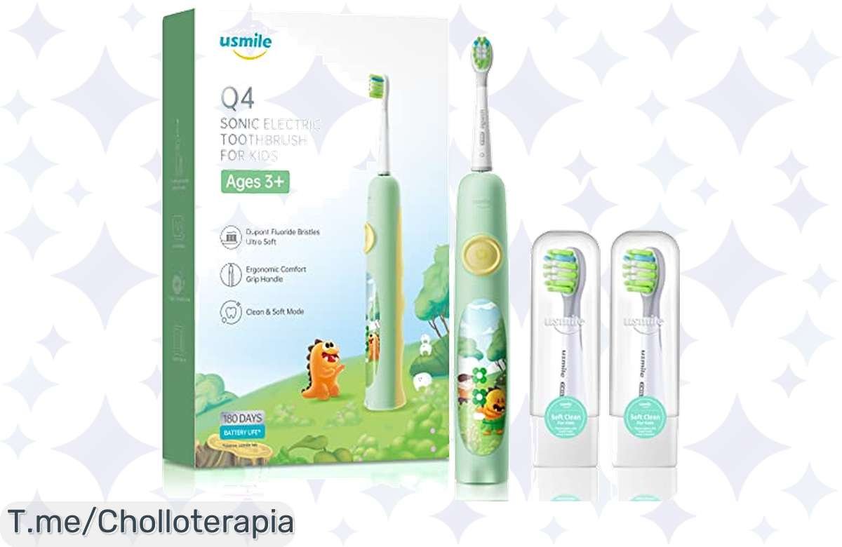 ¡Cepillo eléctrico infantil con 50% de descuento para prevenir las caries!
