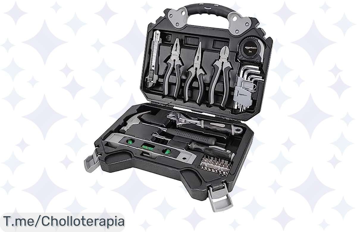 ¡Chollazo total! Juego de herramientas Amazon Basics: 51 piezas top calidad a precio de risa, ¡no lo dejes pasar!