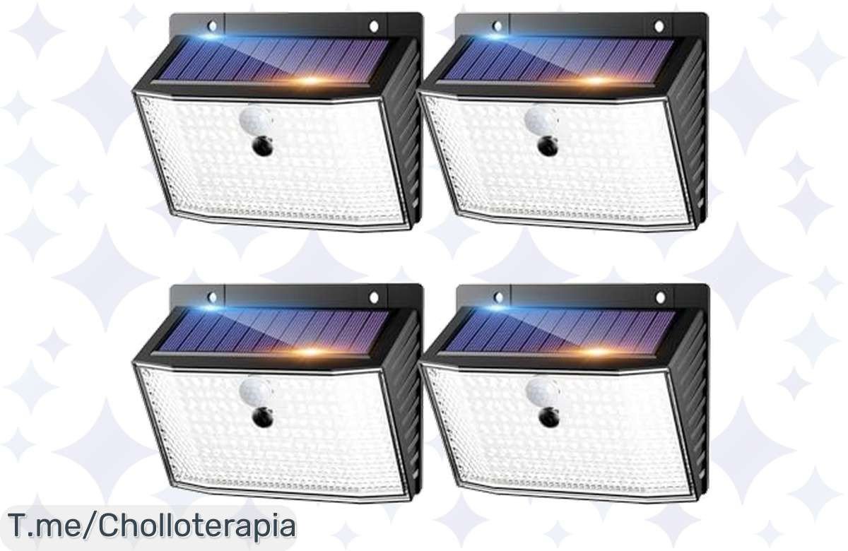 ¡Chollo en luces solares con sensor! Ilumina y protege tu hogar ya