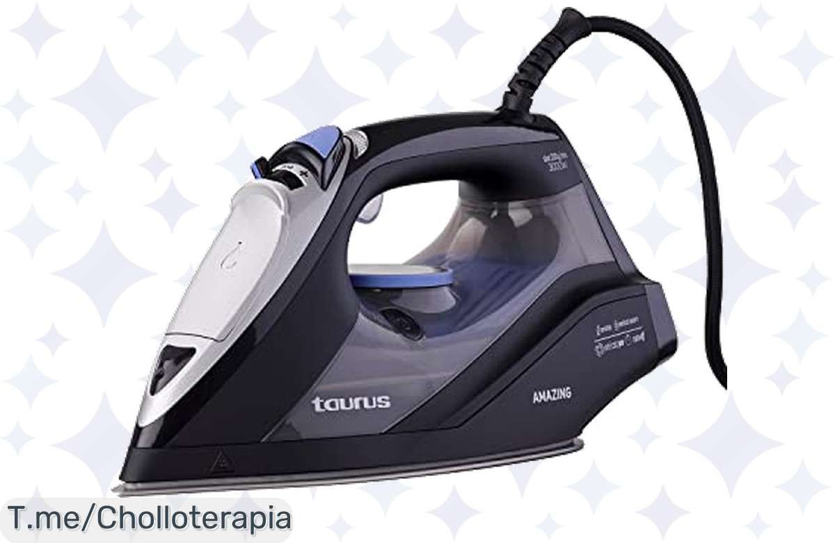 ¡Deja atrás las arrugas con la Taurus Amazing 3000W! Planchado veloz, modo ECO y autá apagado: tu oportunidad de planchar sin estrés, no te lo pierdas!