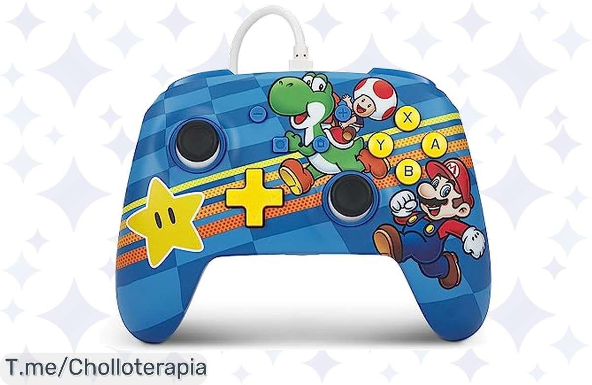 ¡Descubre el mando PowerA y juega sin límites con cable USB de 3 metros!