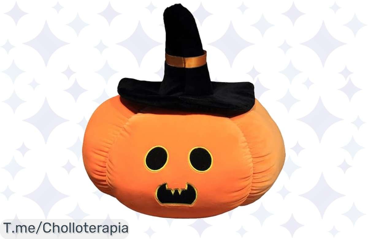 ¡Haz tu Halloween épico con nuestra almohada de calabaza al 50% off!