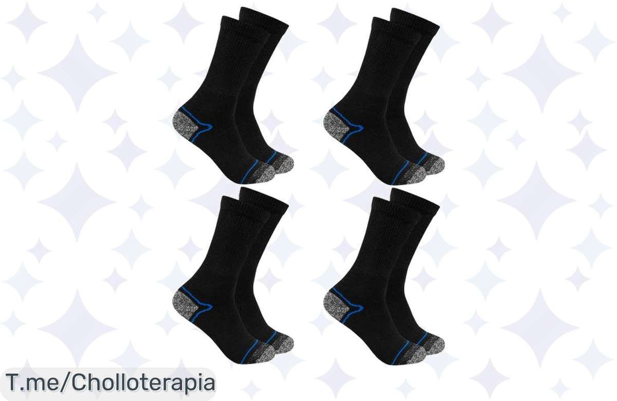 ¡Locura total! 4 pares de calcetines de senderismo KIRKJUBØUR® en oferta especial