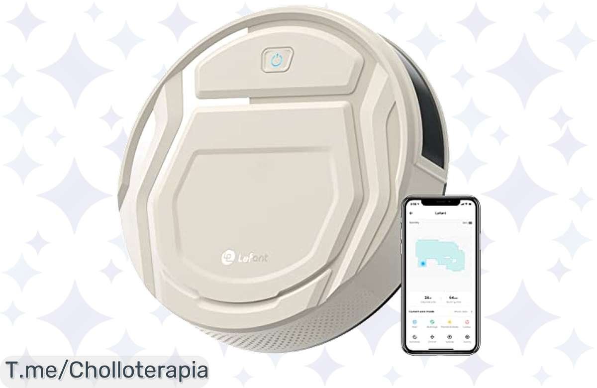 ¡No lo dejes pasar! Aspirador robot LEFANT con 2200 Pa y 120 min de pura limpieza