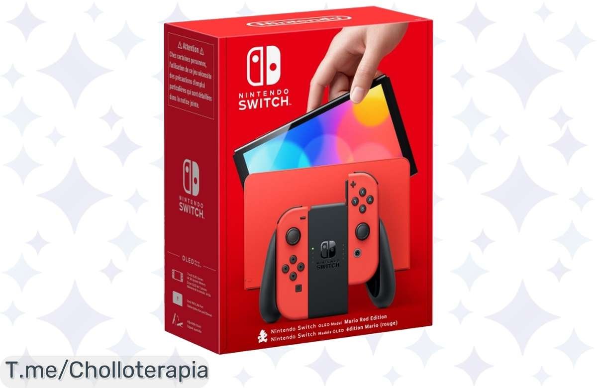 ¡No te lo pierdas! Llévate la Nintendo Switch OLED Edición Mario Roja y disfruta al máximo!