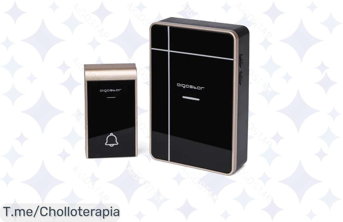 ¡No te pierdas el timbre inalámbrico Aigostar Bell DC: resistente al agua, 36 melodías y luces LED!