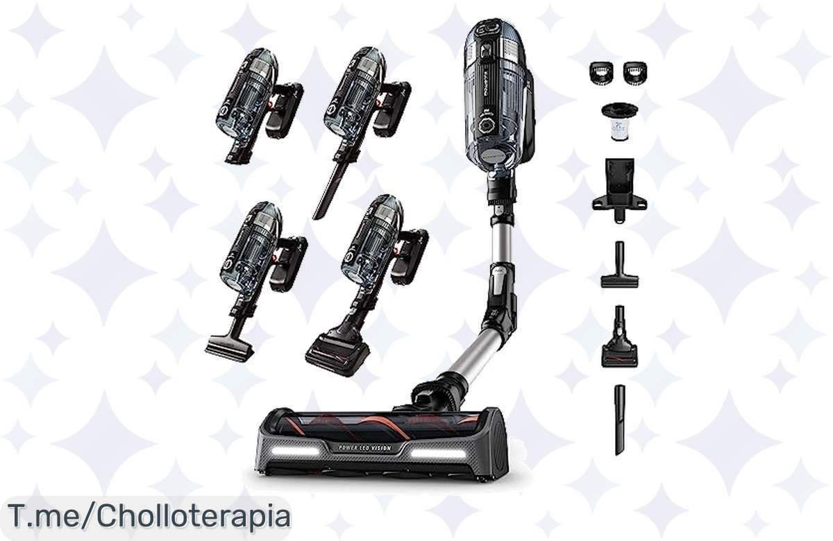 ¡Oferta bomba! Aspiradora Rowenta sin cable: succión potente y batería duradera, ¡ideal para pelos de mascotas!