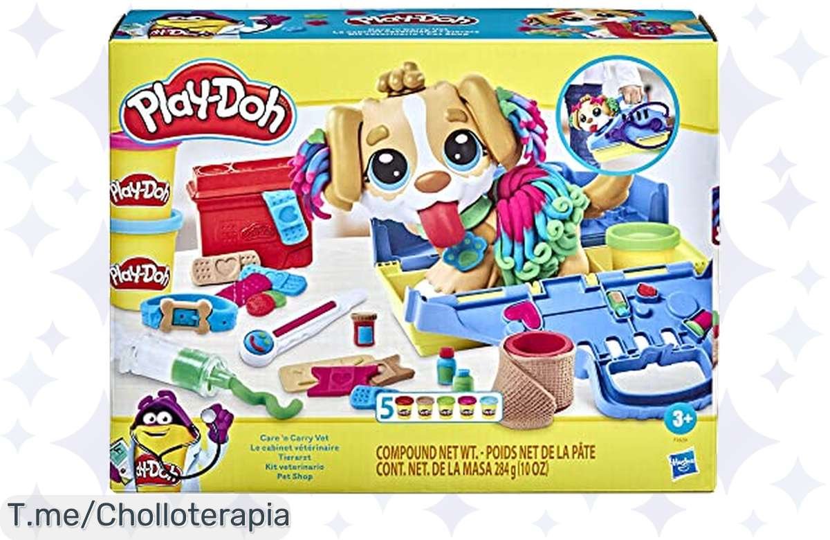 ¡Oferta bomba! Dale vida a tu cachorro con PlayDoh Kit: 10 herramientas y 5 colores, ¡corre que se acaba!