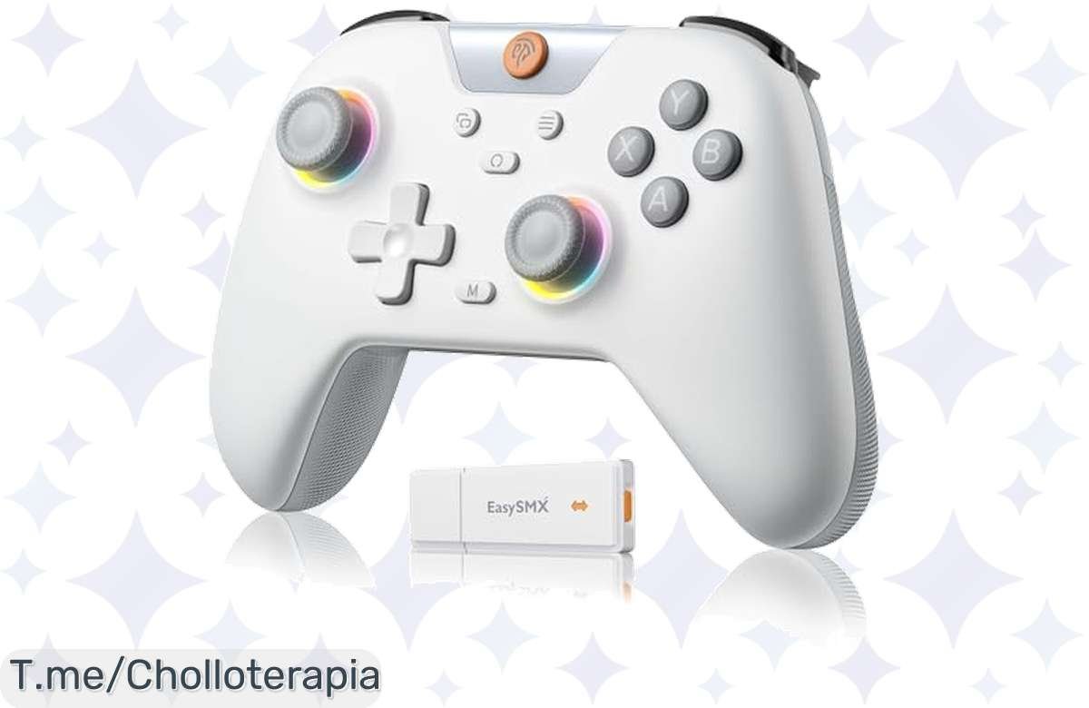 ¡Oferta brutal: Mando PC EasySMX X05 con RGB y super batería!