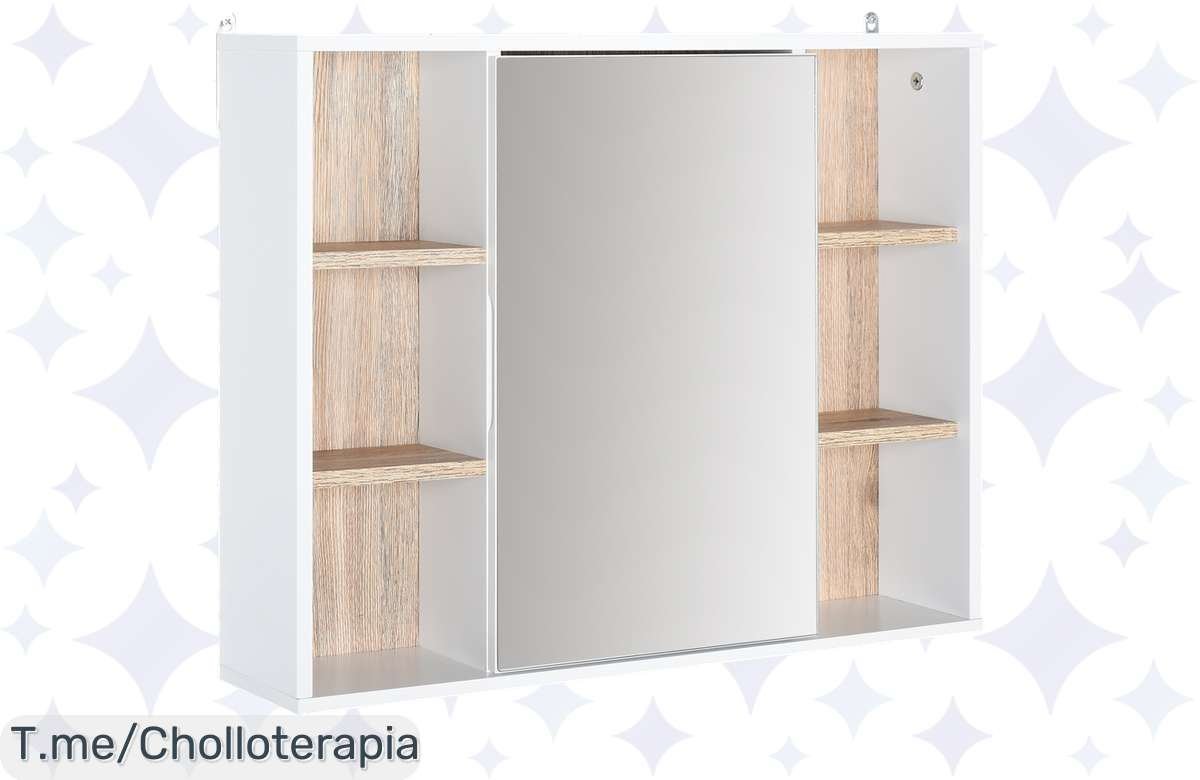 ¡Ofertón: Armario espejo con estantes ajustables a un precio de locura!