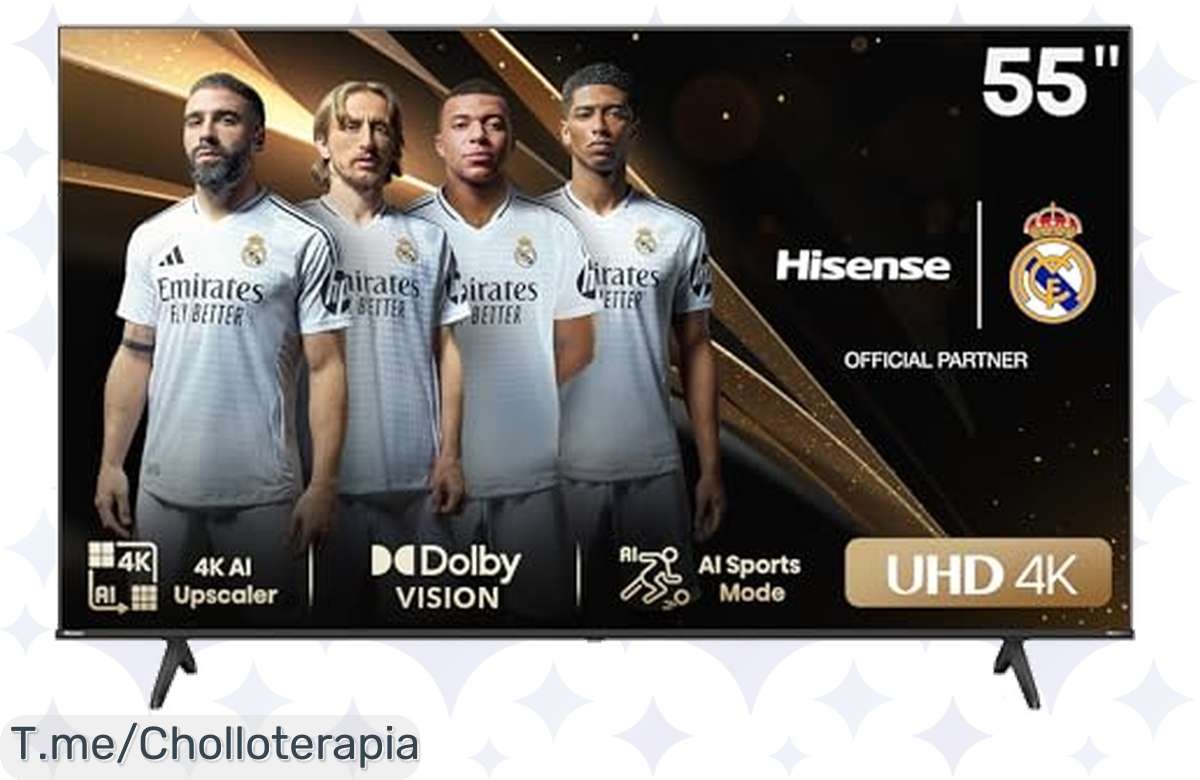 ¡Ofertón Hisense 55E6NT UHD 4K: Colores vivos y voz a precio loco!