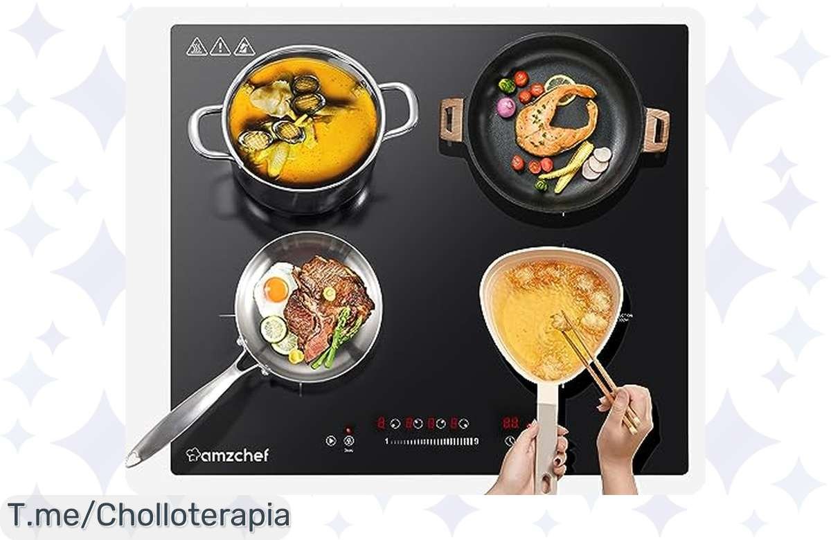 ¡Placa de inducción 7000W a precio loco! Cocina de lujo con total seguridad