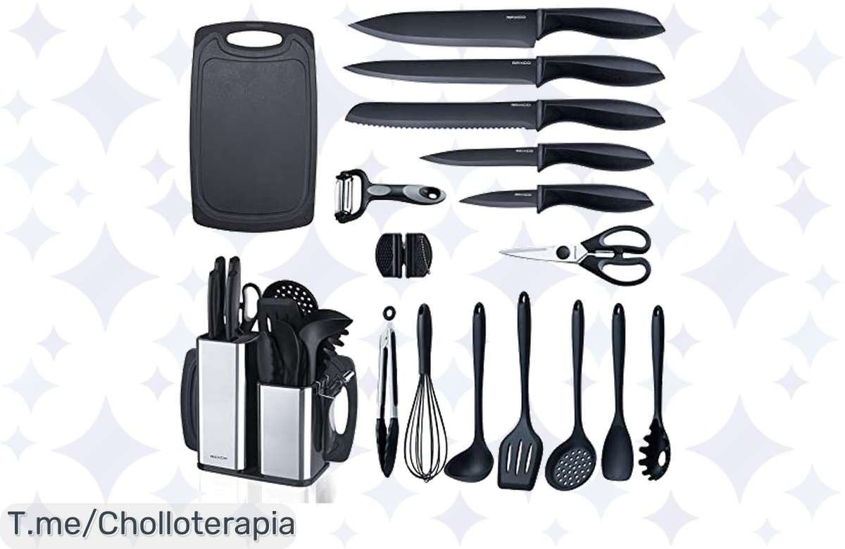 ¡Renueva tu cocina con el megachollo de Raxco: 18 utensilios top por un precio de locura!