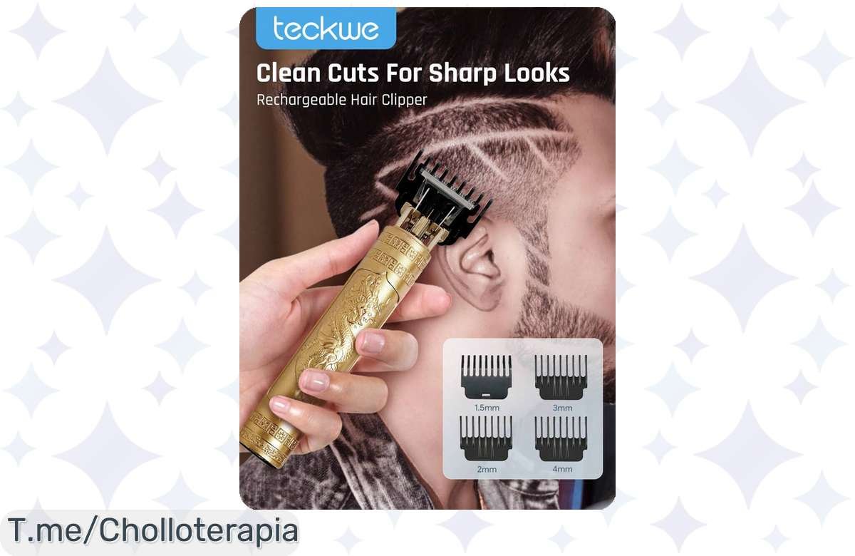 ¡Renueva tu estilo con la Teckwe Afeitadora eléctrica multifuncional en oferta limitada!