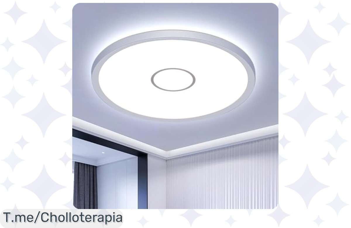¡Solo Hoy! Plafón Led Techo 6500K, 24W, 30CM a Precio de Risa.