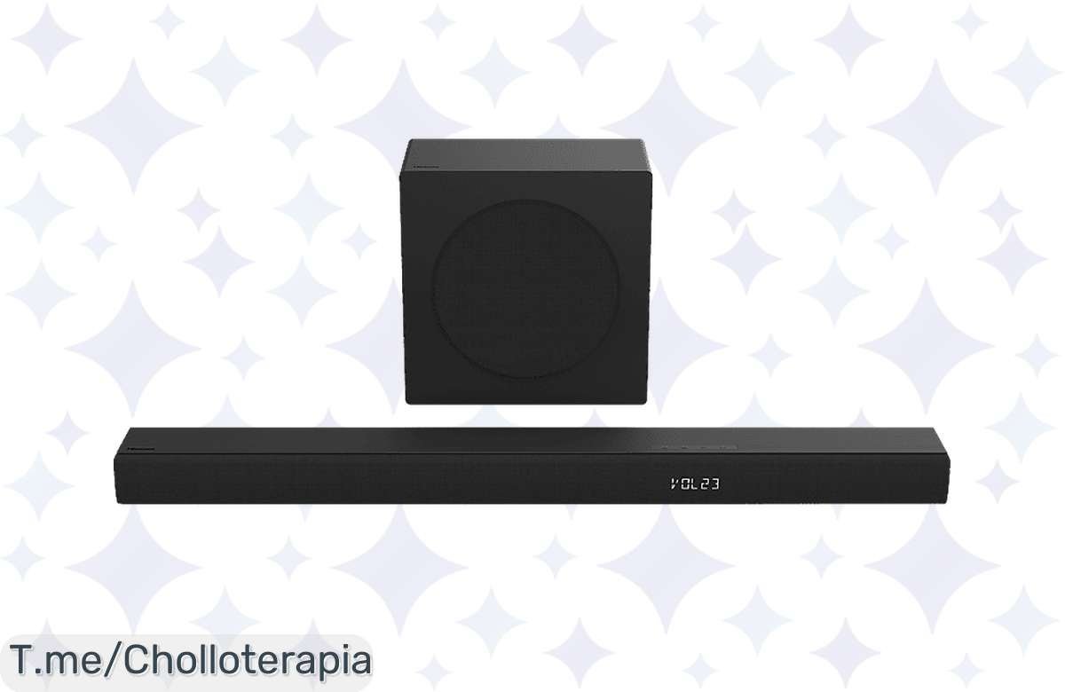 ¡Sonido premium a precio de locos! Barra Hisense HS3100 con subwoofer inalámbrico en oferta exclusiva