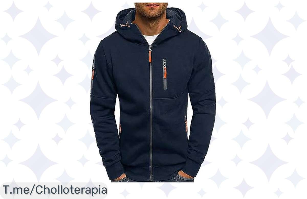 ¡Sudadera con Capucha para Hombre a Precio de Risa! Consigue Tu Estilo Deportivo con Descuento, Cupón y Unidades Limitadas
