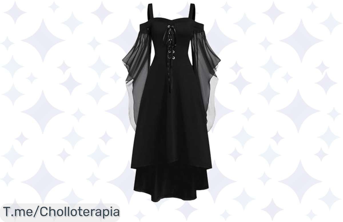 ¡Transforma tu Halloween con el disfraz de bruja vintage a un precio loco! Aprovecha el descuentazo y luce espectacular en tus fiestas. ¡Stock limitado, actúa ya!