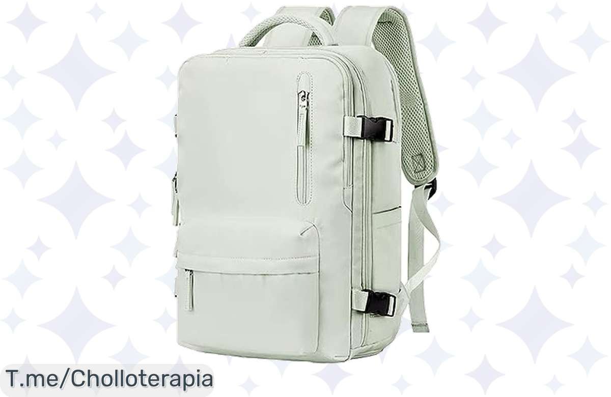 ¡Tu Mochila de Viaje Rosa a Mitad de Precio! Diseñada para Vuelos y con Compartimentos Antirobo, ¡Solo Hoy!
