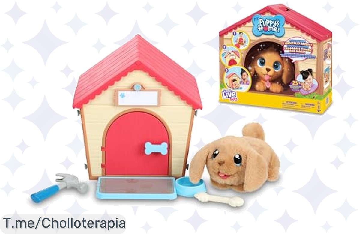 ¡Última oportunidad! Adopta el perrito más interactivo con sonidos y casita, ¡no te quedes sin el tuyo!