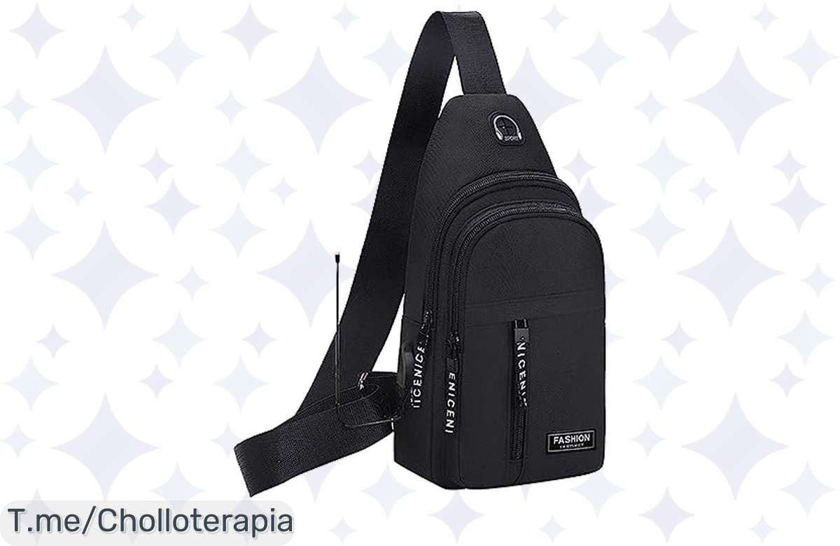 ¡Última oportunidad! Bandolera impermeable para hombre a precio de risa!