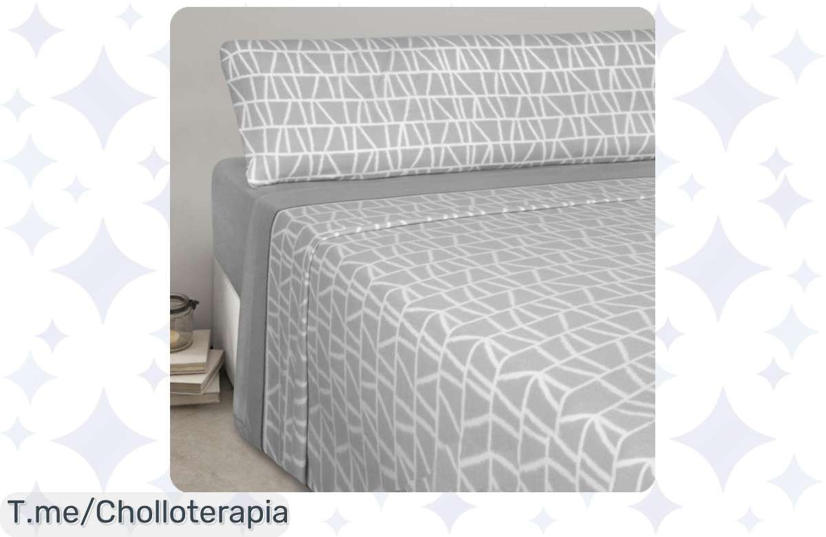 Abrígate con nuestras sábanas térmicas de 3 piezas a un precio loco, suaves como un abrazo y con un estampado único. ¡Aprovecha este ofertón limitado y no te quedes sin el tuyo!