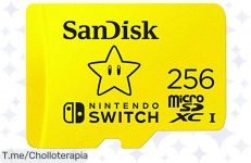 Amplía la diversión al máximo con la SanDisk 256GB microSDXC para Nintendo Switch: carga rápida, juegos seguros y precio loco ¡No dejes escapar este ofertón limitado!