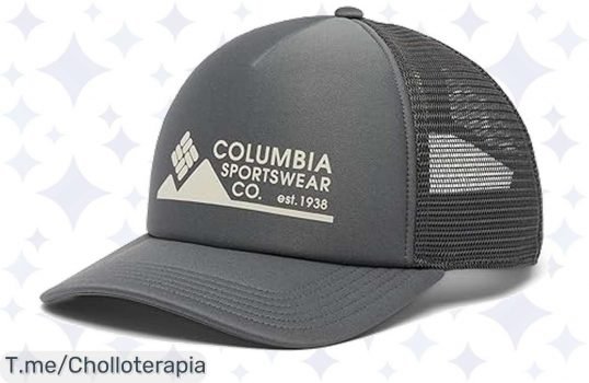 Aprovecha el ofertón de la gorra Columbia Unisex Camp Break Foam Trucker Hat, ligera y fresca para tus aventuras al aire libre ¡Compra ahora antes de que se acabe!
