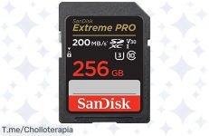 Aprovecha el super chollo en SanDisk 256GB Extreme PRO, velocidad de hasta 200 MB-s para tus videos en 4K UHD ¡Una oferta única que no puedes dejar pasar! ¡Compra ya!