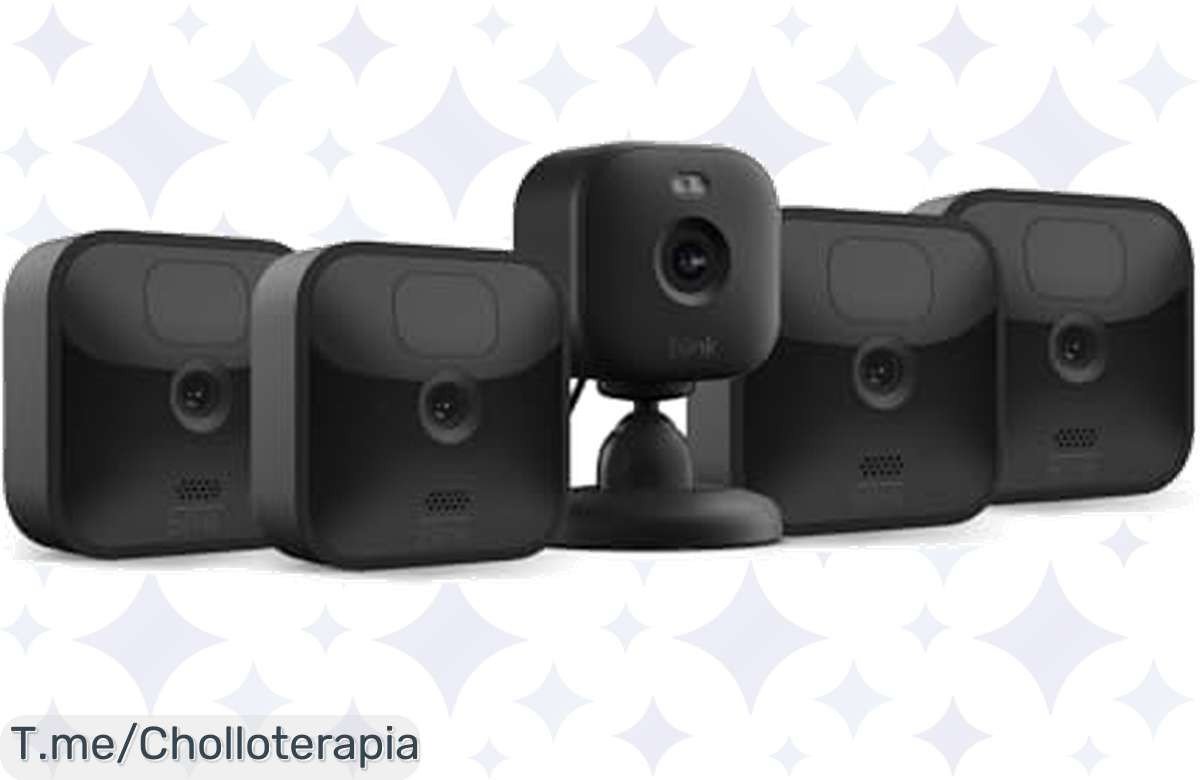 Aprovecha este super chollo: 4 cámaras Blink Outdoor y Mini con visión nocturna en color y 2 años de autonomía. Seguridad total a un precio loco, ¡compra ya antes de que se acabe!