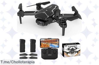 Atrapa el chollazo del año: Drone plegable 720P HD con 2 baterías y lente ajustable a un precio loco ¡Aprovecha este ofertón limitado y vuela hoy mismo!