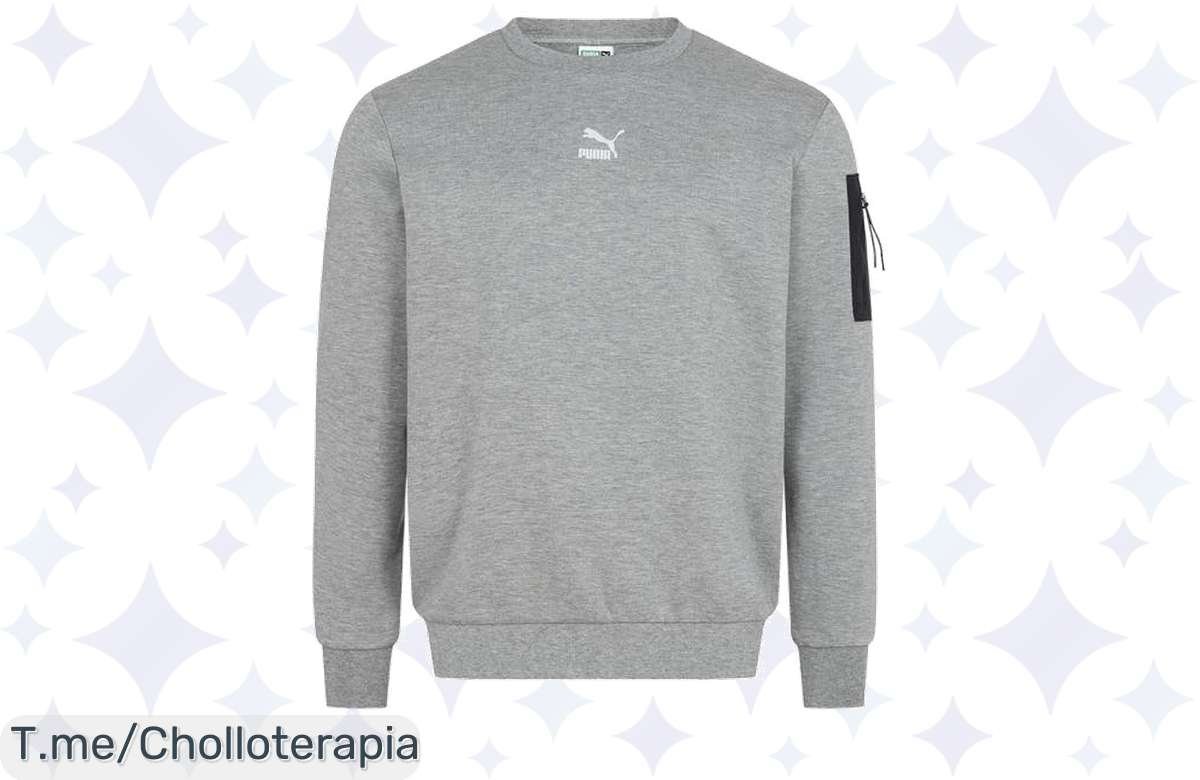 Atrapa el estilo urbano con la PUMA DV Crew Sudadera: comodidad incomparable y look imbatible a un precio loco. ¡Stock limitado, actúa ya y marca la diferencia!