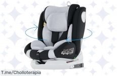 Atrapa el super chollo: Silla de coche Isofix Babify, gira 360° con arnés de 5 puntos ¡Aprovecha este ofertón único y asegura la seguridad de tu bebé ya!