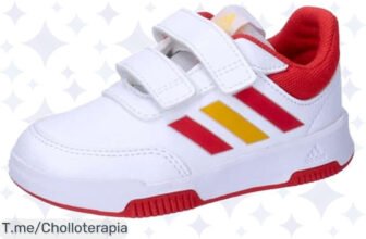 Atrapa el súper chollo: Zapatillas adidas Tensaur para niños con cierre rápido y suela antimarcas, perfectas para correr con estilo ¡No te quedes sin las tuyas!