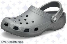 Atrapa el super chollo de Crocs Classic Clogs en Slate Grey, comodidad sin igual y estilo todo el día ¡Oferta única y limitada, no te quedes sin el tuyo!