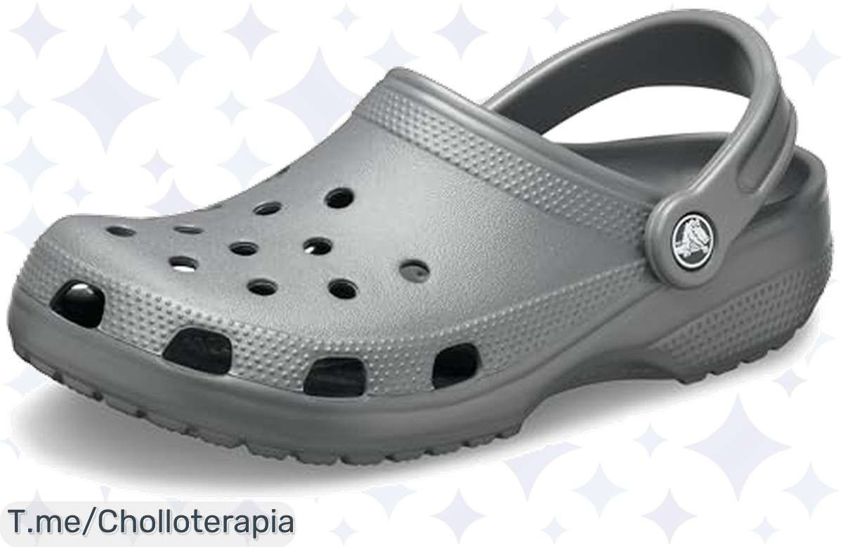 Atrapa el super chollo de Crocs Classic Clogs en Slate Grey, comodidad sin igual y estilo todo el día. ¡Oferta única y limitada, no te quedes sin el tuyo!