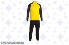 Atrapa el super chollo del chándal Joma Amarillonegro: comodidad total, estilo moderno y libertad de movimiento ¡No te quedes sin el tuyo, oferta limitada!