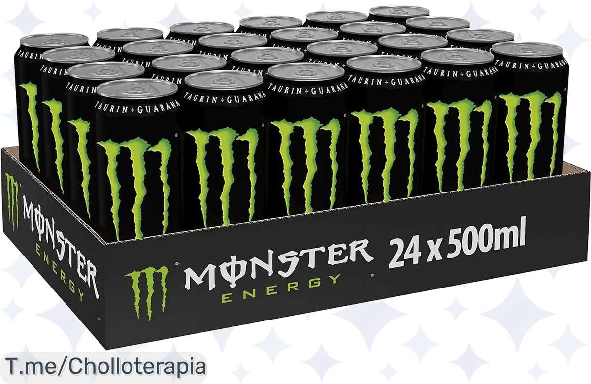 Atrapa el super chollo del momento: Pack de 24 latas de MONSTER ENERGY para una energía a tope, ¡no dejes pasar esta oferta nunca vista y cómpralo YA!