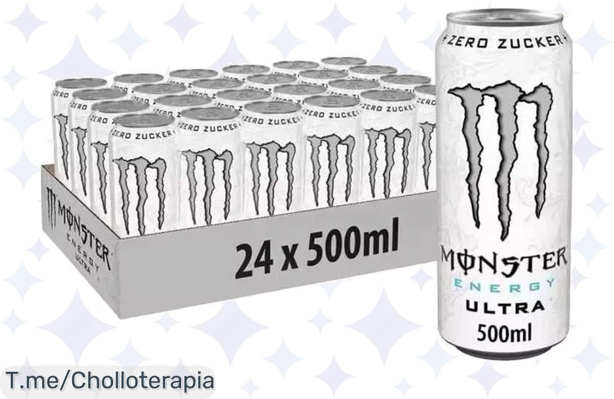 Atrapa la energía que necesitas con el pack de 24 Monster Ultra White Zero a un precio loco, ¡refresca tu vitalidad y actúa ahora antes de que se agoten!