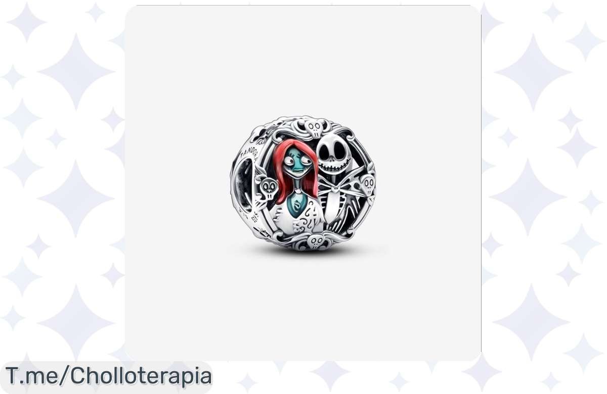 Atrapa la magia de Halloween con el Charm Pesadilla Antes de Navidad de Disney x Pandora, ¡un super chollo que no podrás dejar escapar! ¡Oferta limitada, actúa ya!
