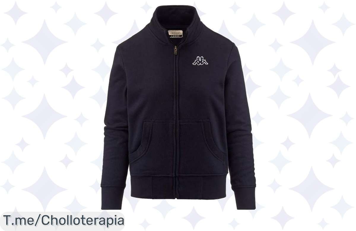Atrapa tu estilo con la chaqueta logo Zoe de Kappa, ¡un super chollo que nunca has visto! Confort y moda al alcance de tu mano, aprovecha este ofertón y compra ya antes que se agote.
