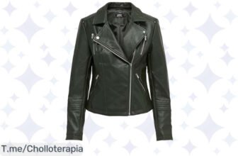 Atrévete a brillar con la chaqueta biker Only, super chollo con estilo único y cómoda, ¡aprovecha este ofertón antes de que se agote!