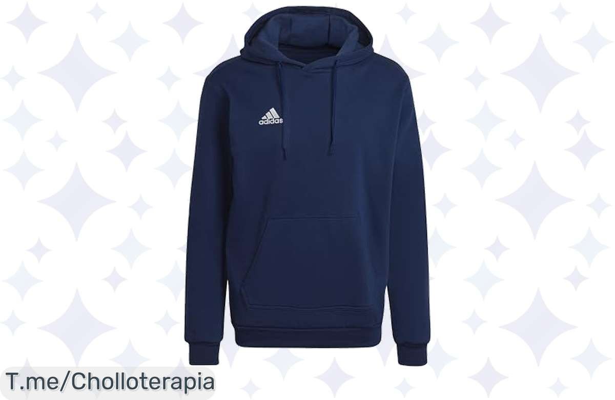 Atrévete a lucir increíble con la sudadera adidas Ent22 Hoody, con su felpa suave y práctico bolsillo canguro. No pierdas este super chollo, ¡compra ahora y destaca tu estilo!