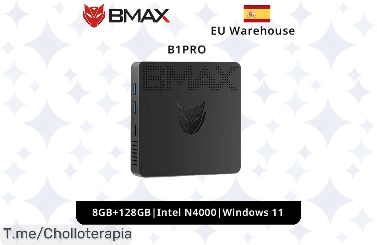 BMAX Mini PC B1PRO a precio loco: potencia única con Windows 11 Pro y 8GB RAM. Aprovecha este super chollo y mejora tu productividad ¡compra ya antes que se agote!