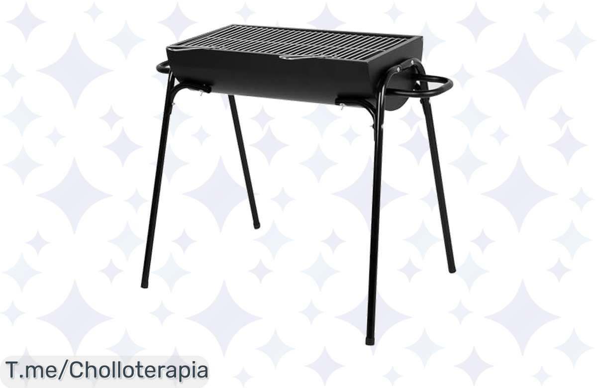 Barbacoa portátil AKTIVE en oferta: acero inoxidable y diseño ligero para tus reuniones inolvidables. ¡Consigue este super chollo antes de que se agote!