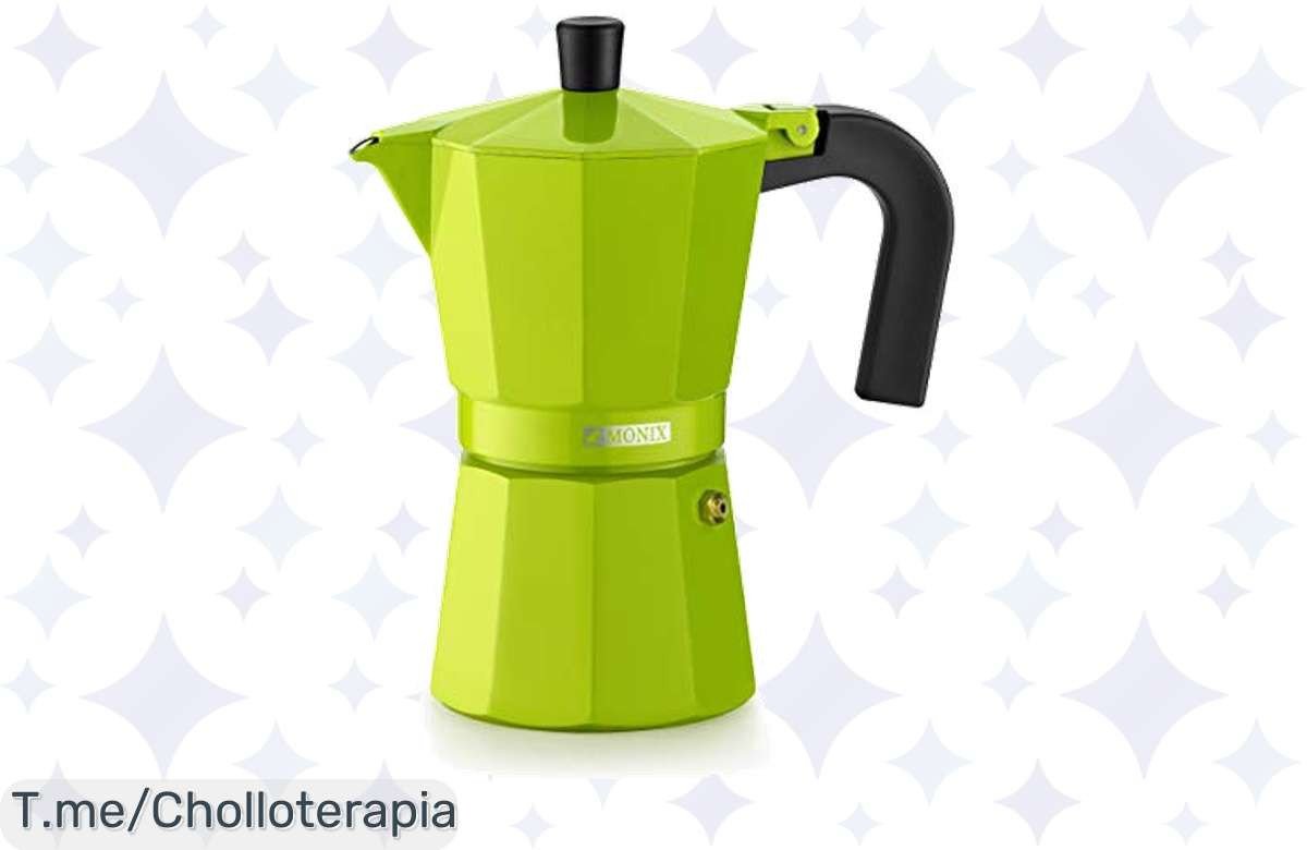 Cafetera Monix Lima en Verde: ¡Super Chollo Con Diseño Ergonómico Que Te Garantiza Café Perfecto! No Te Quedes Sin Ella, ¡Compra Ahora Antes De Que Se Agoten!