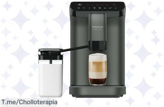 Cafetera Superautomática Taurus: 20 bares de intensidad, 4 bebidas personalizables y limpieza automática, aprovecha este ofertón y transforma tus mañanas ¡compra ya!