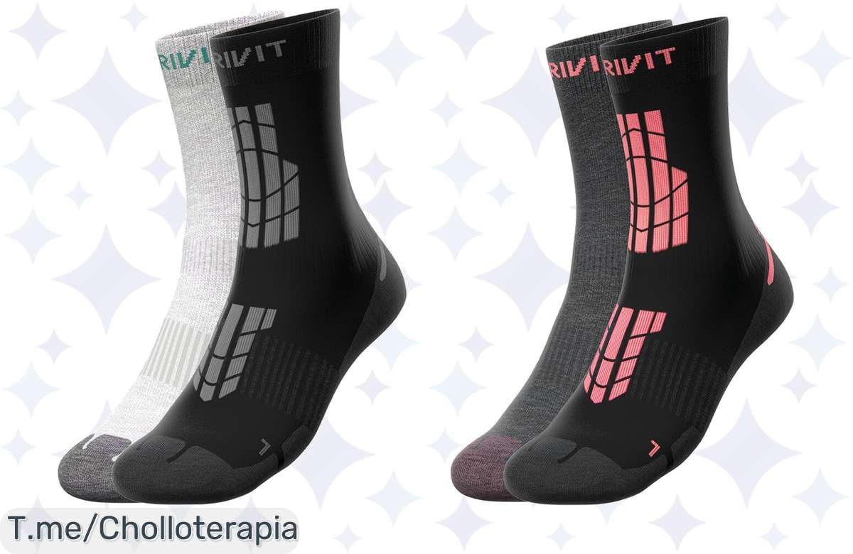 Calcetines deportivos para mujer con plantilla Dryact™ SmartStep a precio loco, comodidad insuperable y colores irresistibles, ¡ofertón limitado que no puedes dejar pasar!