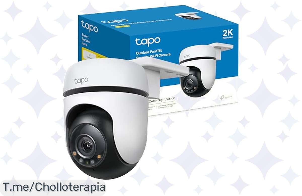 Cámara Tapo C510W: Super chollo de vigilancia al aire libre con visión nocturna a color y resolución 2K. ¡Aprovecha esta oferta única y protege tu hogar ya!